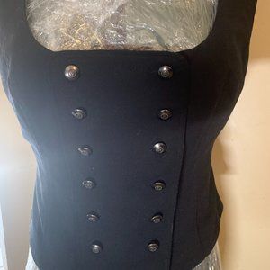Daisy Fuentes Double Breast Vest / buttons Size 12